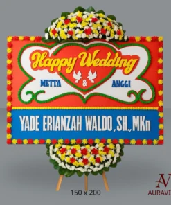 Bunga Papan Happy Wedding B 2 Bunga Papan Happy Wedding - B