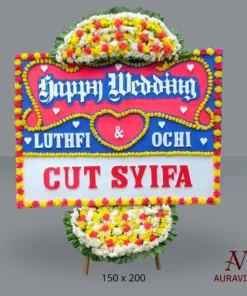 Bunga Papan Happy Wedding B 5 Bunga Papan Happy Wedding - B