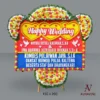 Bunga Papan Happy Wedding B4T 2 (D) Bunga Papan Happy Wedding - Premium 1