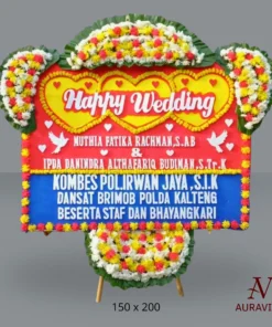 Bunga Papan Happy Wedding B4T 2 Bunga Papan Happy Wedding - B4T
