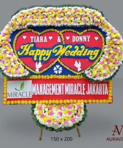 Alternative view of Bunga Papan Happy Wedding - F