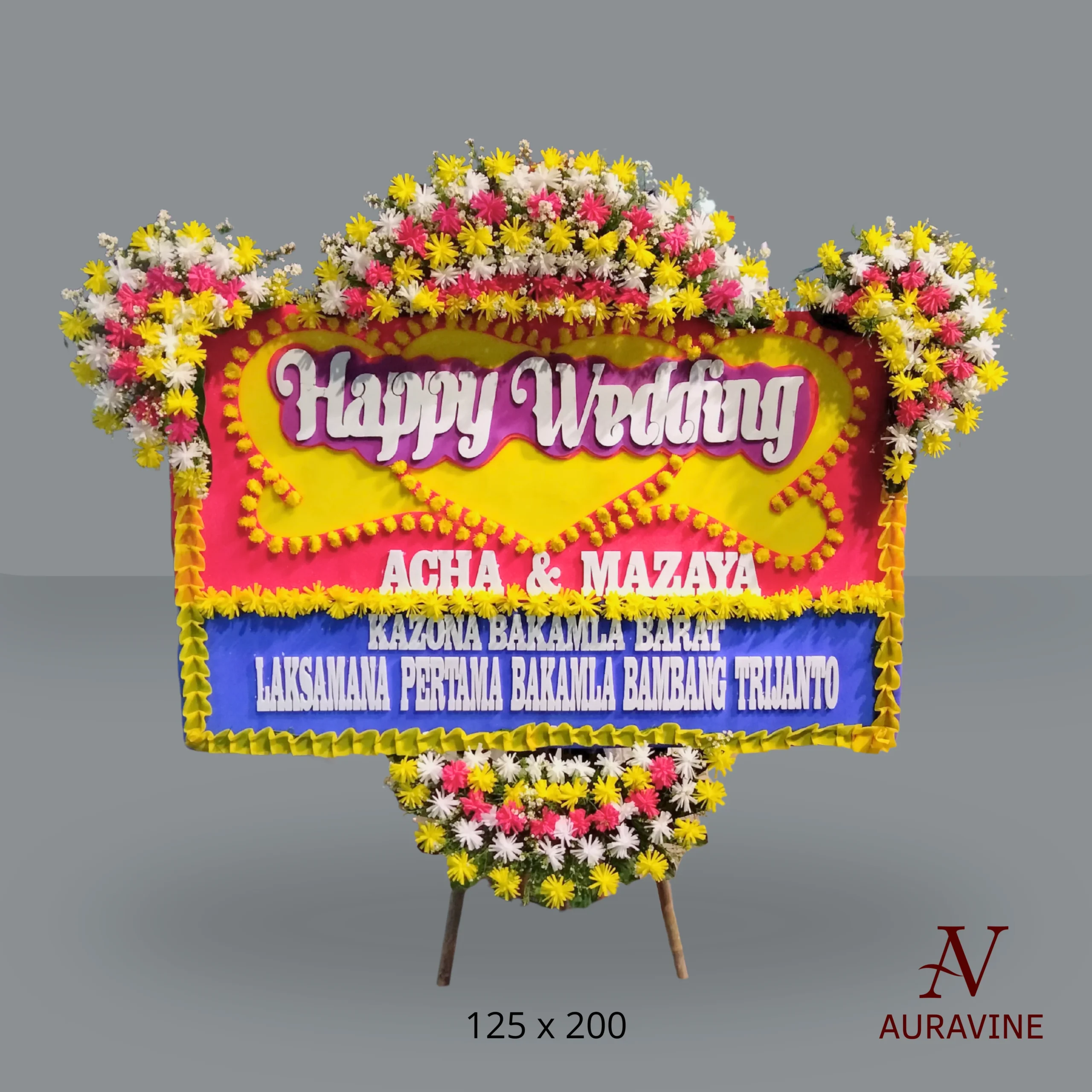 Bunga Papan Happy Wedding - S4T 5 Bunga Papan Happy Wedding - S4T - Gambar 5
