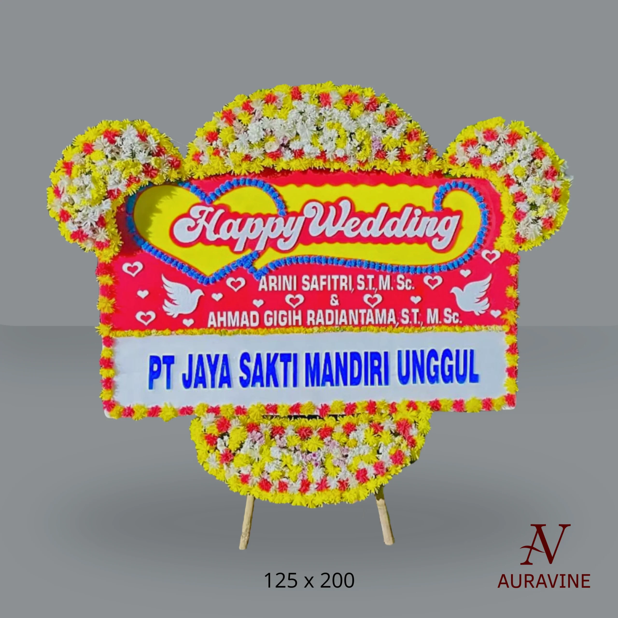 Bunga Papan Happy Wedding - S4T 1 Bunga Papan Happy Wedding - S4T