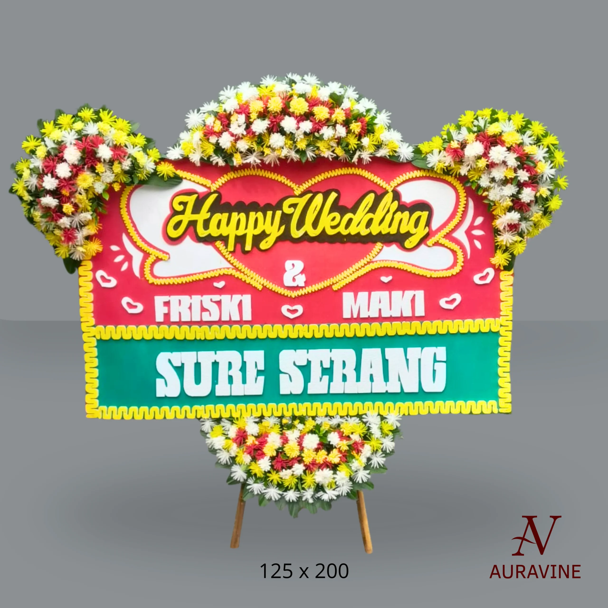 Bunga Papan Happy Wedding - S4T 3 Bunga Papan Happy Wedding - S4T - Gambar 3