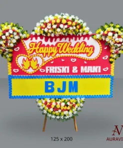 Alternative view of Bunga Papan Happy Wedding - S4T