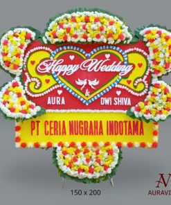 Alternative view of Bunga Papan Happy Wedding - SF