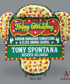 Bunga Papan Happy Wedding SF 4 Bunga Papan Happy Wedding - SF