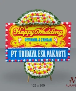Alternative view of Bunga Papan Happy Wedding - STD
