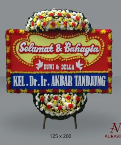 Bunga Papan Happy Wedding STD 2 Bunga Papan Happy Wedding - STD