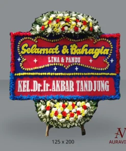 Bunga Papan Happy Wedding STD 3 Bunga Papan Happy Wedding - STD