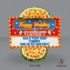 Bunga Papan Happy Wedding STD 5 Bunga Papan Happy Wedding - Basic 4