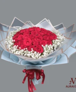 Hand Bouquets – 100 of Red Roses
