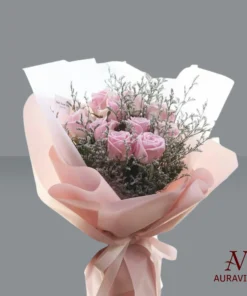 Hand Bouquets - BQ-Roses & Caspea