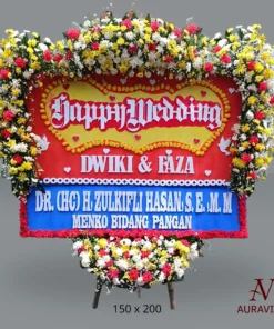 Bunga Papan Happy Wedding - Luxury 2