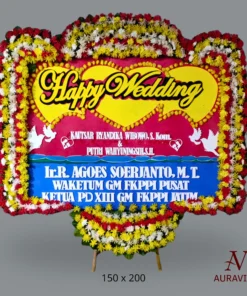 Bunga Papan Happy Wedding - Prestige 2