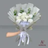 300K Hand Bouquets – Roses & Chrysant with Baby Breath