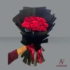 Hand Bouquets – Medium Red Roses in Black 3 580K Hand Bouquets – Medium Red Roses in Black