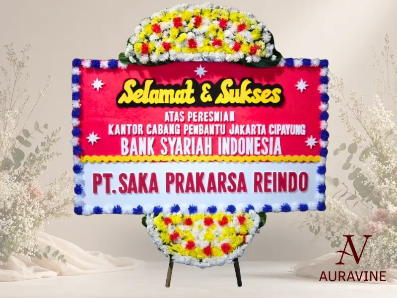 Bunga papan ucapan selamat Jakarta Selatan - Auravine Florist